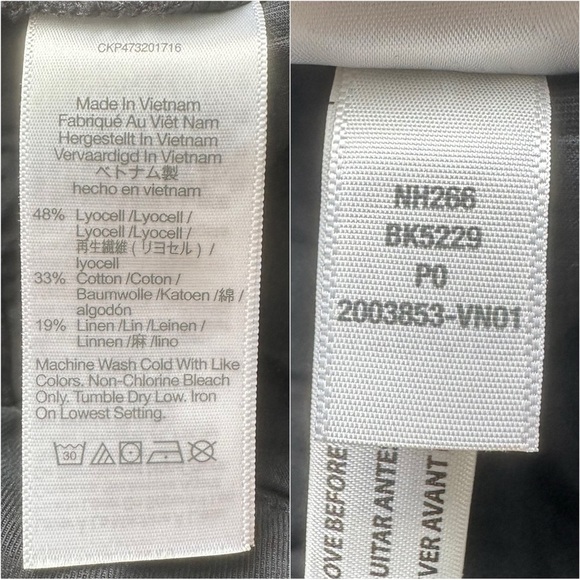 Madewell Pants The Petite Harlow Wide-Leg High Rise True Black 0P - Picture 10 of 13